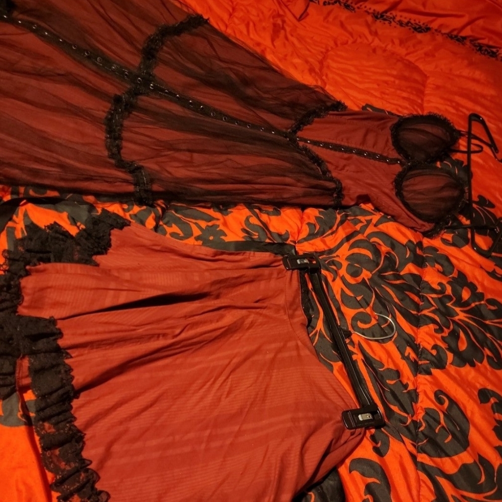 *FINAL CHANCE, LOWEST PRICE* Lip service gothic gown - Picture 3 of 5
